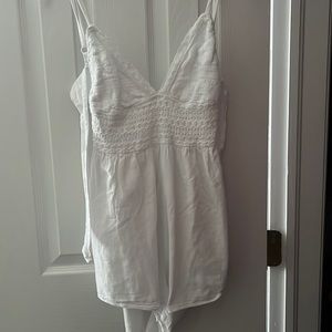 White hazel boutique romper